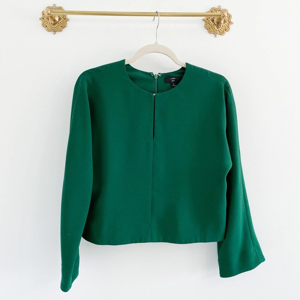 J. Crew Green Blouse